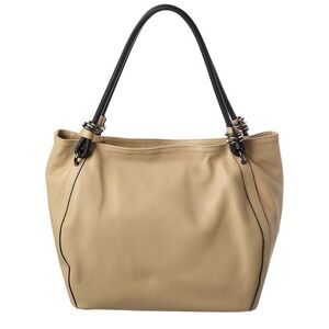 Italian Leather Shoulder Bag, Brown